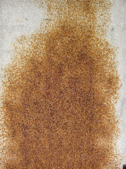 Coarse accumulation of rust particles on a metal surface Lower Austria Austria