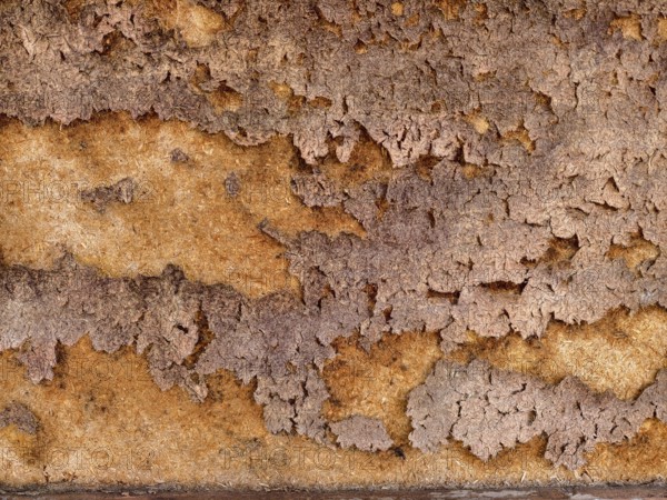 Brown-rusty flaking on a damaged metal surface Lower Austria Austria