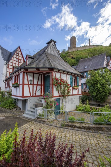 A historic half-timbered village in the morning. Beautiful light in Monreal im Elztal,