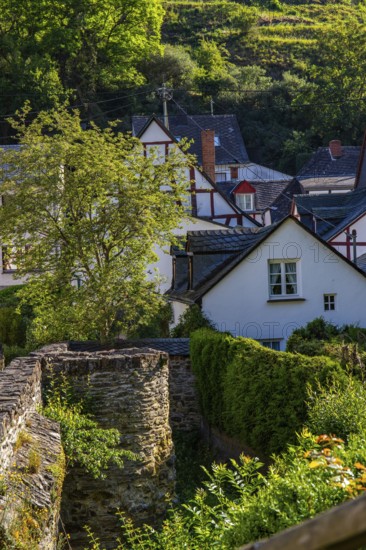 A historic half-timbered village in the morning. Beautiful light in Monreal im Elztal,