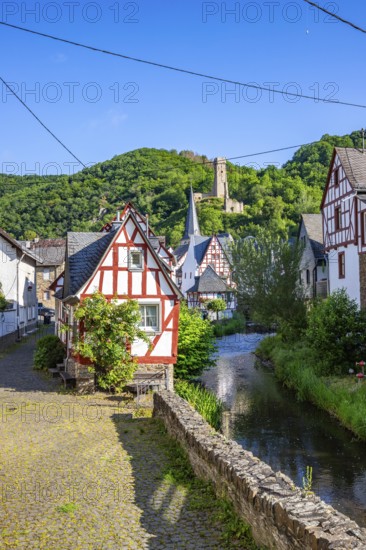 A historic half-timbered village in the morning. Beautiful light in Monreal im Elztal,