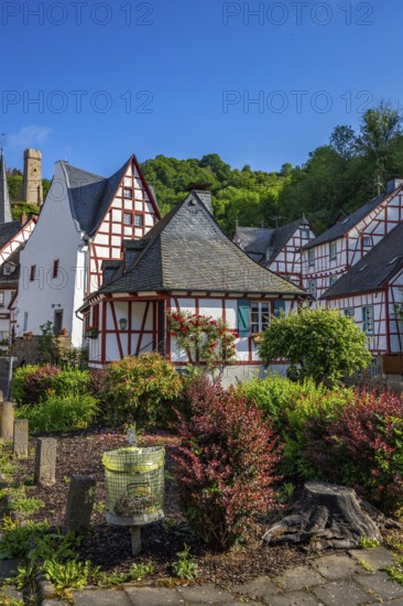 A historic half-timbered village in the morning. Beautiful light in Monreal im Elztal,