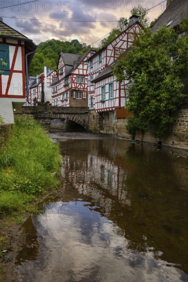 A historic half-timbered village in the morning. Beautiful light in Monreal im Elztal,