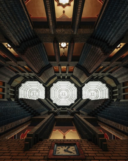 Architectural clarity meets symmetrical art. Peter Behrens Building, Höchst Industrial Park,
