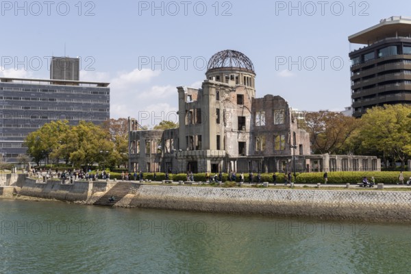 Atomic Bomb Dome, ruins of the former Chamber of Commerce and Industry building, landmark, UNESCO