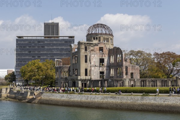 Atomic Bomb Dome, ruins of the former Chamber of Commerce and Industry building, landmark, UNESCO