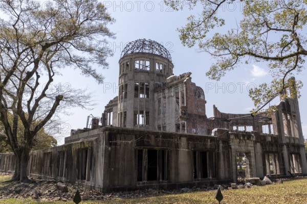 Atomic Bomb Dome, ruins of the former Chamber of Commerce and Industry building, landmark, UNESCO