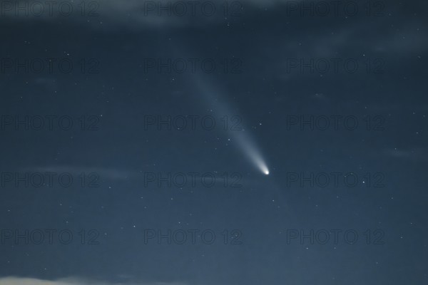 Comet C2023 A3 travelling through space. Frankfurt am Main, Hesse, Germany