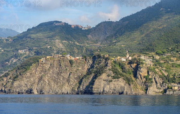 Scenery around Corniglia, a small village at a coastal area named Cinque Terre in Liguria, located