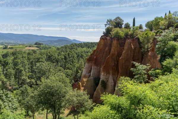 Impression around Roussillon, a commune in the Vaucluse department of the Provence region in
