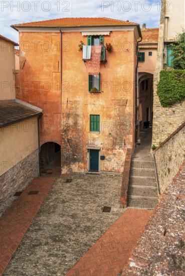 Impression of Porto Maurizio in Oneglia, a former town in northern Italy on the Ligurian coast, in