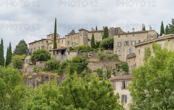 Scenery around Vaison-la-Romaine, a town in the Vaucluse department in the Provence region in