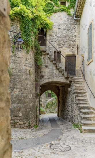 Scenery in Vaison-la-Romaine, a town in the Vaucluse department in the Provence region in