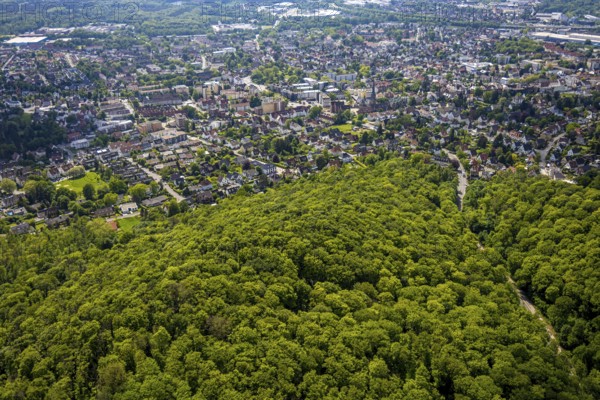 Aerial view, Teutoburg Forest, Bodelschwinghstraße with view of residential area district