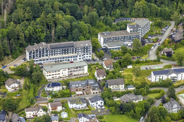 Aerial view, Diakonisches Werk Wittgenstein gGmbH - Diakoniestation Bad Laasphe Pflegedienst, Hotel