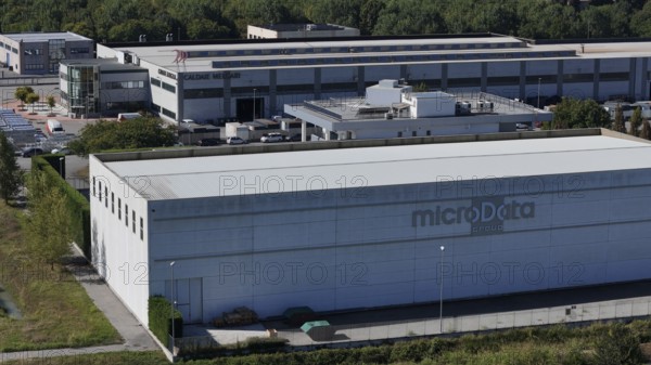 Cremona, Italy - August 22nd 2025 Modern Data Center Facility in the Lombardy Region of Italy