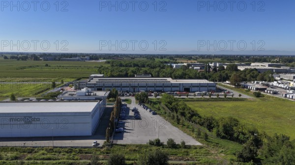 Cremona, Italy - August 22nd 2025 Modern Data Center Facility in Northern Italy Offering Advanced