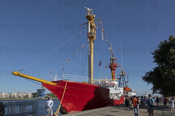 Lightship Elbe 1, Hanse-Sail, Unterwarnow, Warnemünde, Rostock, Mecklenburg-Western Pomerania,