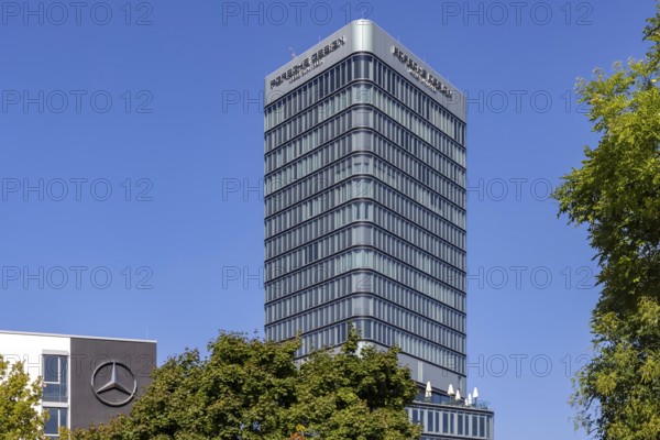 The Porsche Design Tower is 87 metres high and has 25 floors above ground, making it the tallest