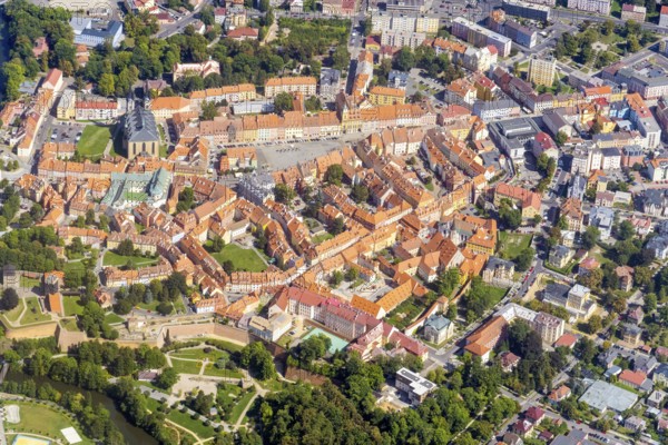 Cheb, Cheb, city, centre, Czech Republic, Vogtland, aerial view