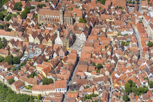 Rothenburg ob der Tauber, district town, Middle Franconian district Ansbach, medieval old town,