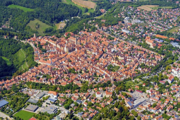 Rothenburg ob der Tauber, district town, Middle Franconian district Ansbach, medieval old town,