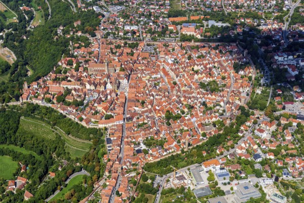 Rothenburg ob der Tauber, district town, Middle Franconian district Ansbach, medieval old town,
