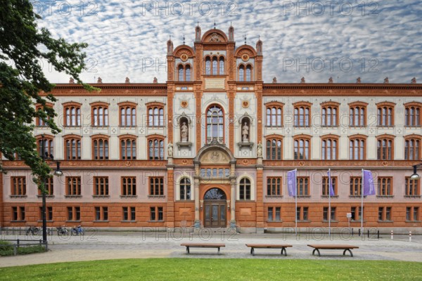University main building, Mecklenburg Neo-Renaissance, built between 1867 and 1870, University