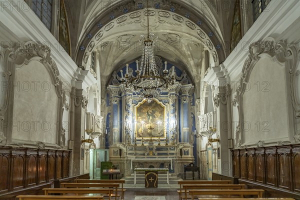 Interior of the Oratorio della Confraternita dell'Immacolata Concezione church in Gallipoli,