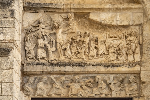Relief above the portal to the Tomba di Rotari or San Giovanni Battista in Tomba in Monte