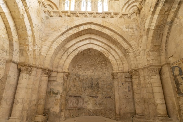 Interior of the Tomba di Rotari or San Giovanni Battista in Tomba in Monte Sant'Angelo, Gargano,