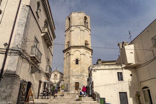 Bell tower of the Roman Catholic pilgrimage church of San Michele Arcangelo, UNESCO World Heritage
