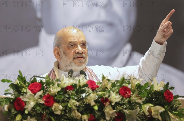 Union Home Minister Amit Shah attends the birth centenary celebrations of former Assam Chief