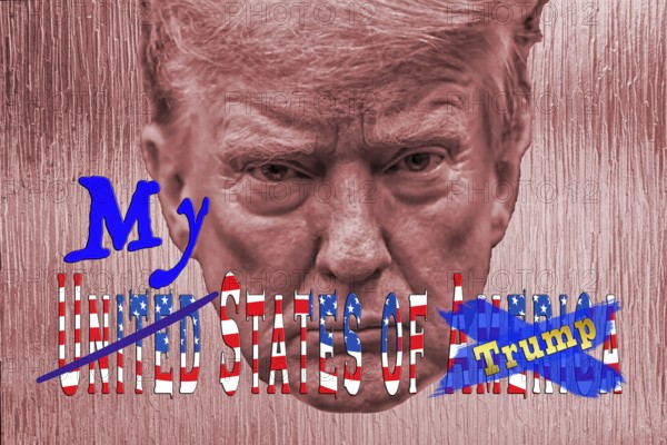 Symbolic image, Trump as owner of the USA, governing with executive order, pseudo-government,
