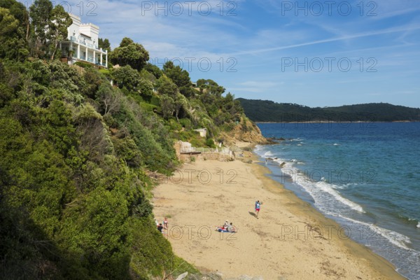 Beach, Plage de Sylvabelle, La Croix-Valmer, Saint Tropez, Var, French Riviera, Provence-Alpes-Cote