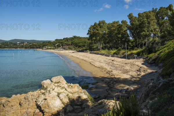 Beach, Plage de Gigaro, La Croix-Valmer, Saint Tropez, Var, French Riviera, Provence-Alpes-Cote