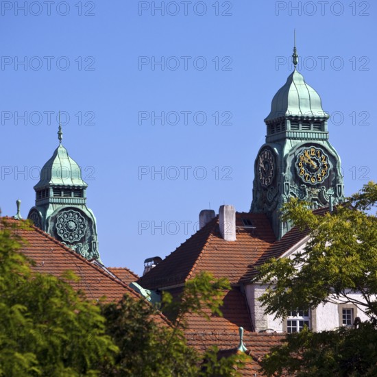 Sprudelhof, an important spa complex built between 1905 and 1911 in Art Nouveau style, Bad Nauheim,