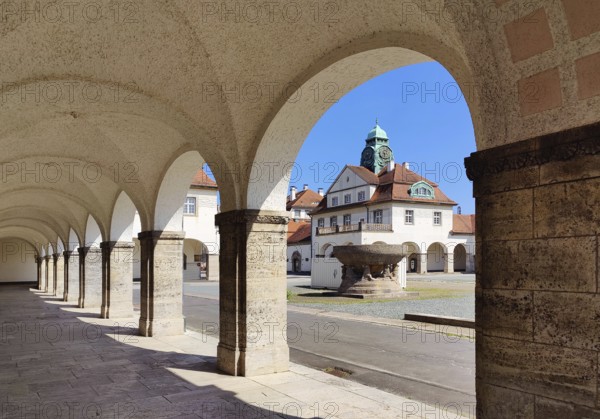 Sprudelhof, an important spa complex built between 1905 and 1911 in Art Nouveau style, Bad Nauheim,