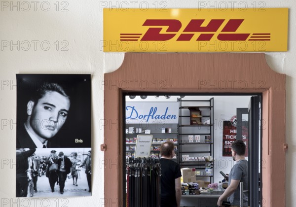Photos of Elvis at a shop in the railway station, Elvis Presley lived in Bad Nauheim, Hesse,