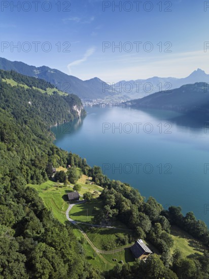Rütli meadow, Grütli Museum and the Rütli House, fountains and the myths behind, Lake Lucerne,