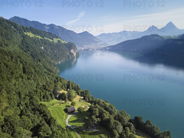 Rütli meadow, Grütli Museum and the Rütli House, fountains and the myths behind, Lake Lucerne,