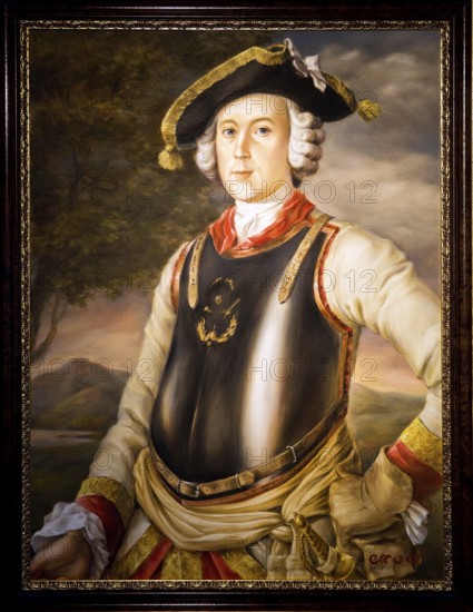 Portrait, Painting, Baron von Münchhausen, Münchhausen Museum, Münchhausenstadt Bodenwerder,