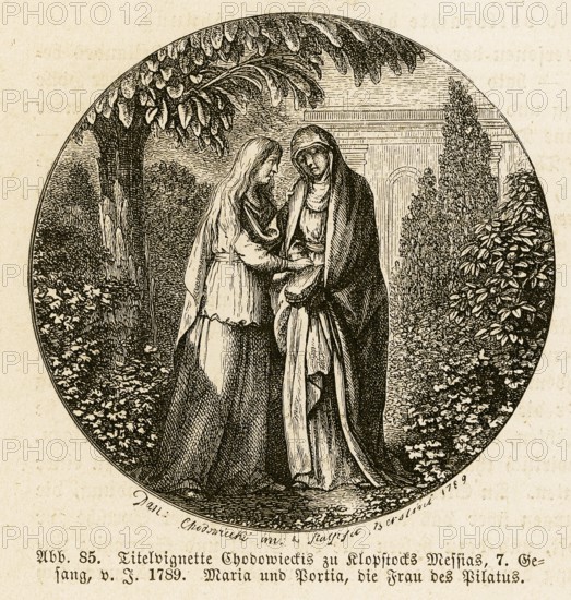 Mary and Pilate's woman, Portia (Procula), German literary history, by Robert König, 9th edition