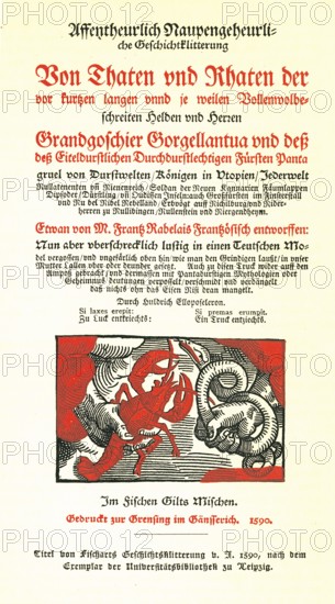 Mockery book on the debauched customs of priests and nobles from 1590, German literary history, by
