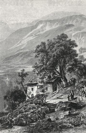 Vogelweidhof near Bolzano (Waidbruck), South Tyrol, Italy, home of Walter von der Vogelweide,