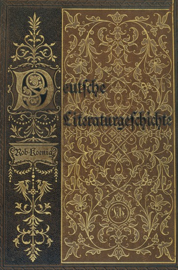 Cover page, German literary history, by Robert König, 9th edition from 1881