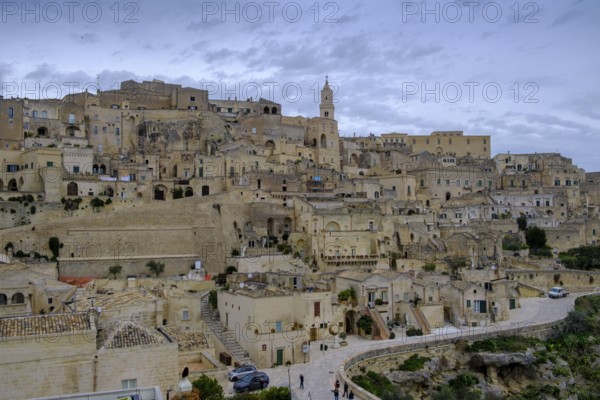 Cave settlement, cave dwellings, houses, Sassi, Matera, Unesco World Heritage Site, Basilicata,