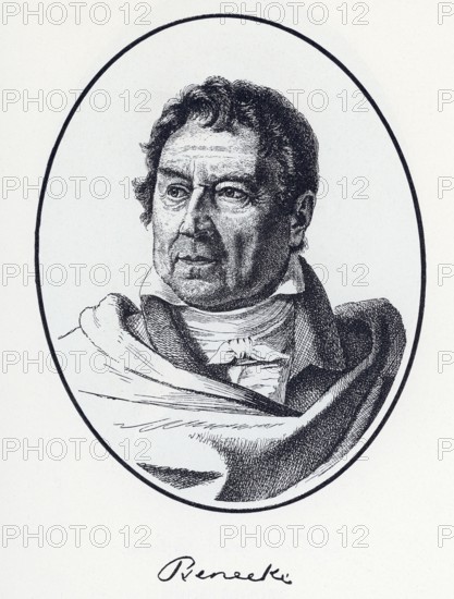 Georg Friedrich Benecke (1762-1844) Etching by Ludwig Grimm, from Könnecke Bilderatlas zur