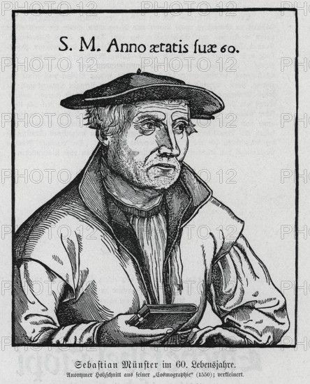 Sebastian Münster (1489-1552) from Könnecke Bilderatlas zur Geschichte der Deutschen Litteratur