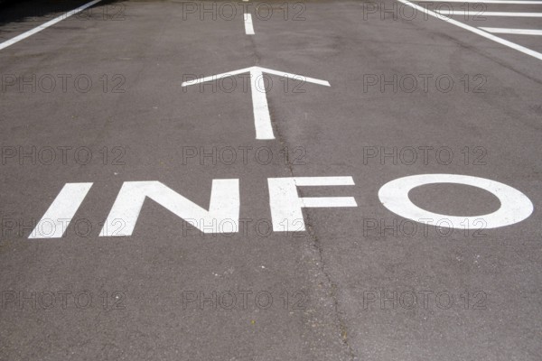 Font info, symbol, information, museum, Il Gallerie, former motorway tunnel, Trento, Trentino,